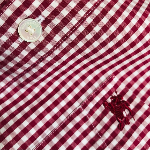 Burberry Brit Buttondown, Size M, Raspberry Red - Picture 2 of 6